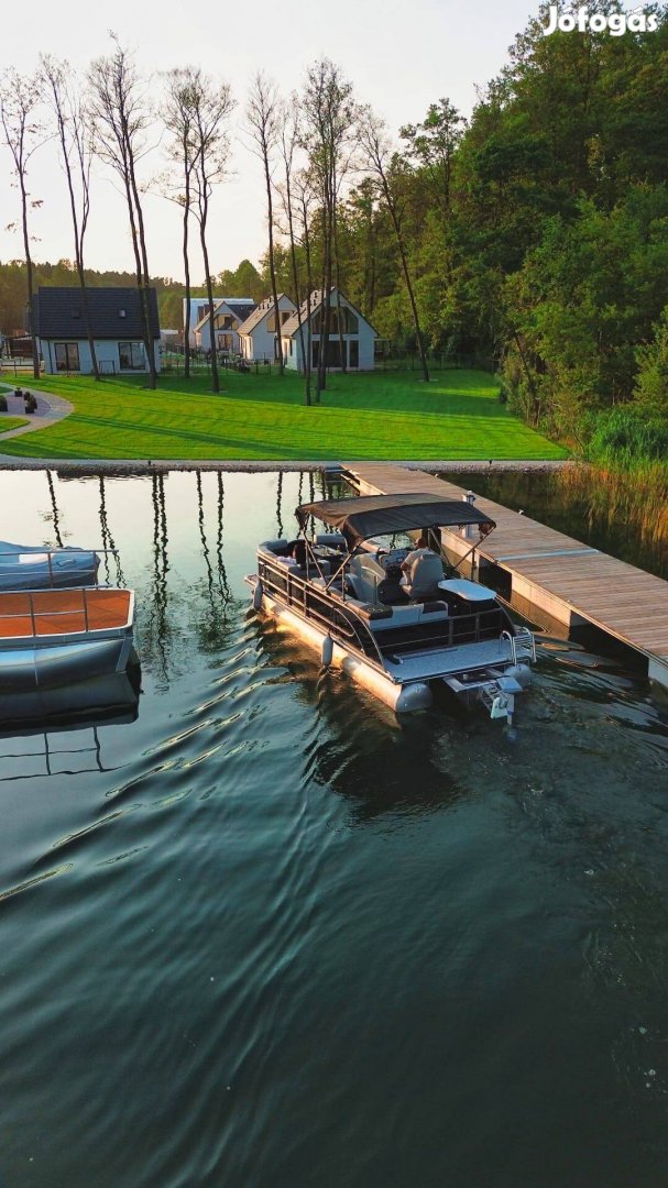 Old Lake Marine P19 pontoon hajó ponton bulihajó katamarán elektromos 