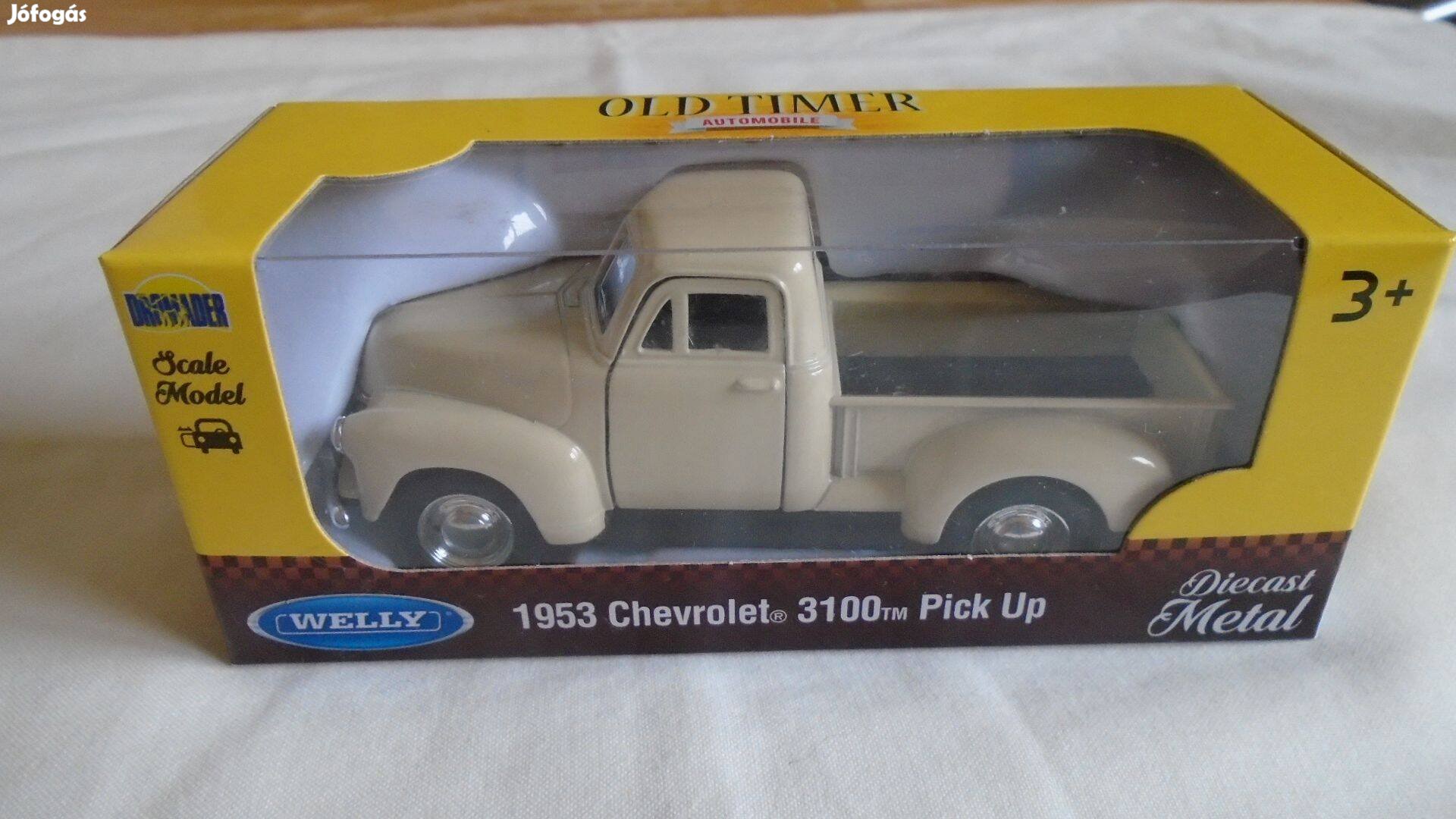 Old Timer - 1953 Chevrolet 3100 Pick Up - Diecast Metal Autó Dioráma