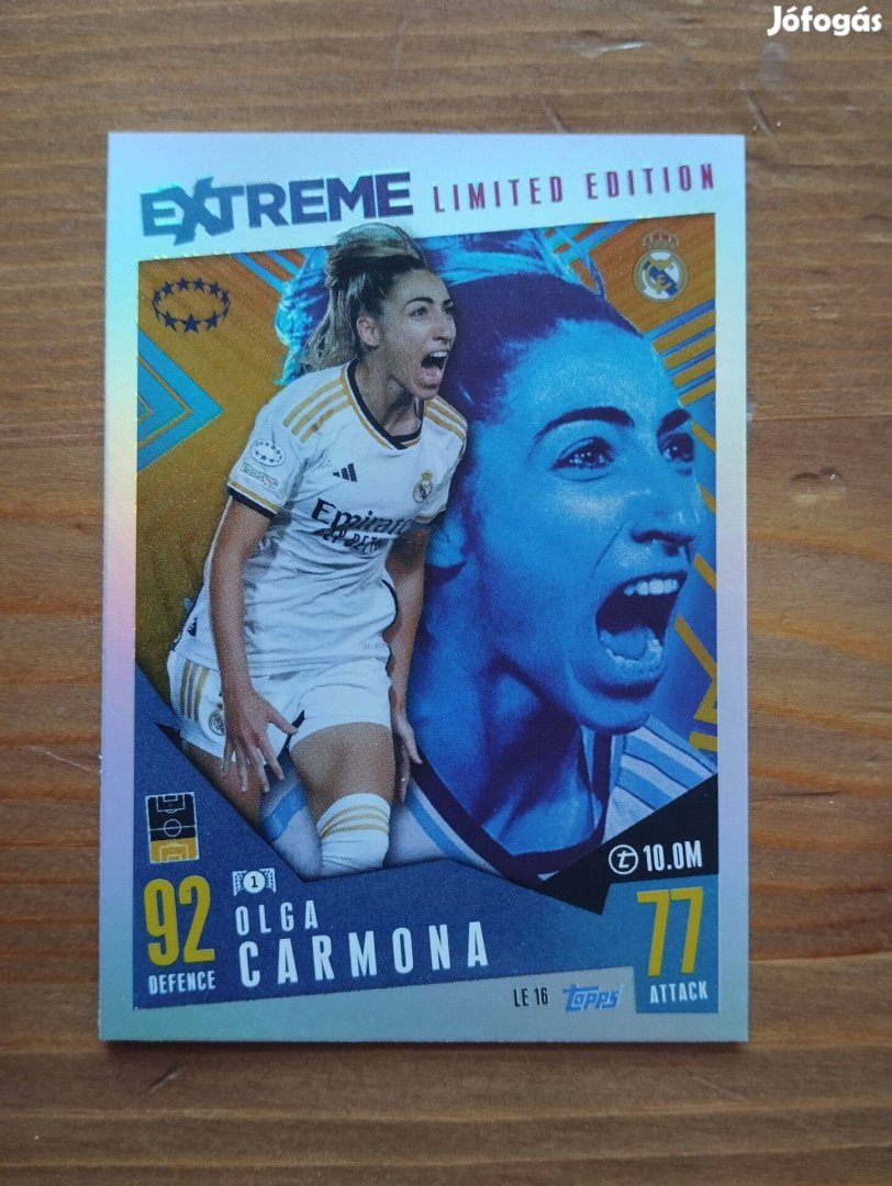 Olga Carmona (Real Madrid) Limited Edition BL Extra 2023 kártya