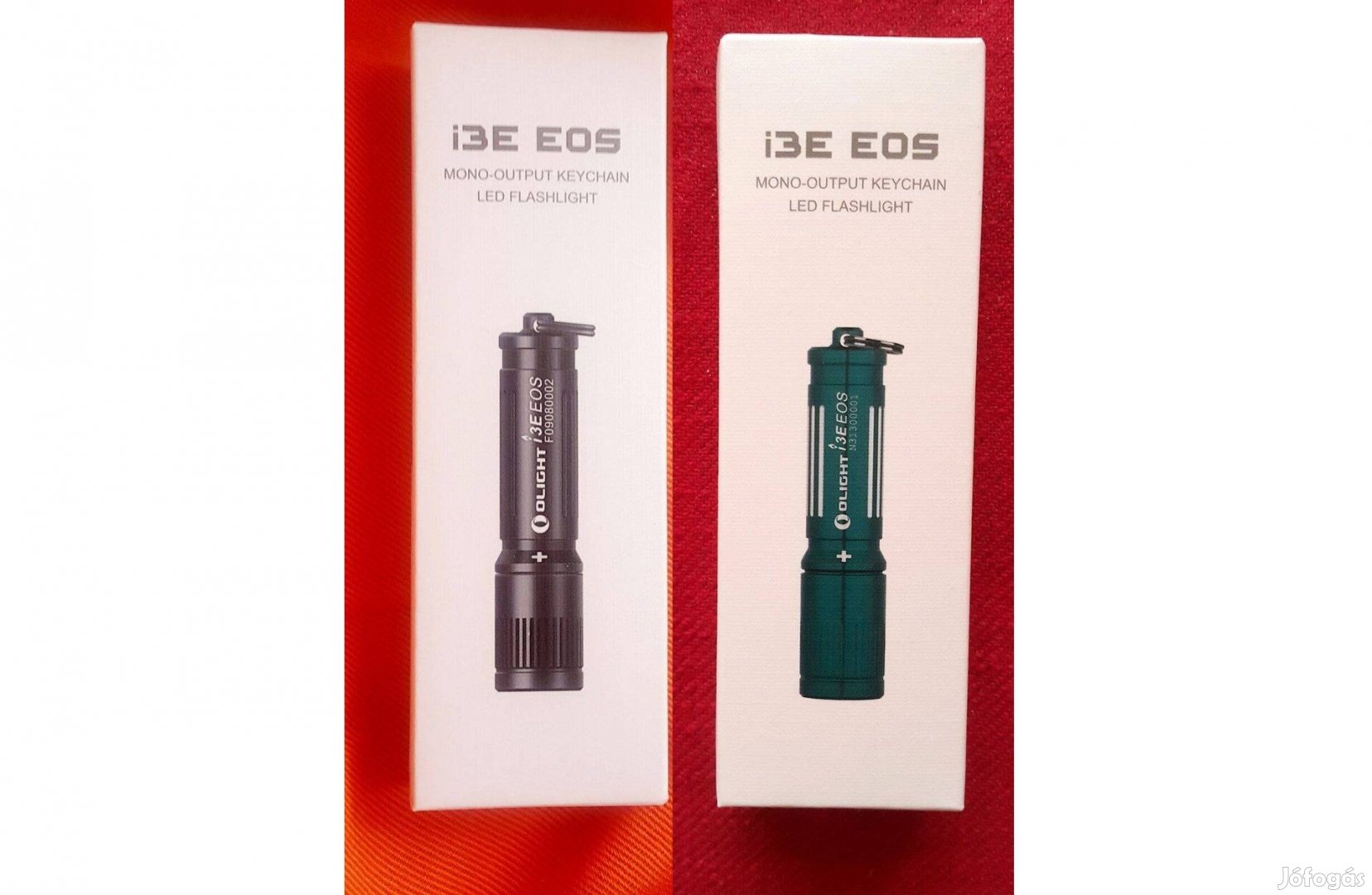 Olight i3E EOS (fekete és zöldeskék) elemlámpa (AAA mikro ceruza elem)