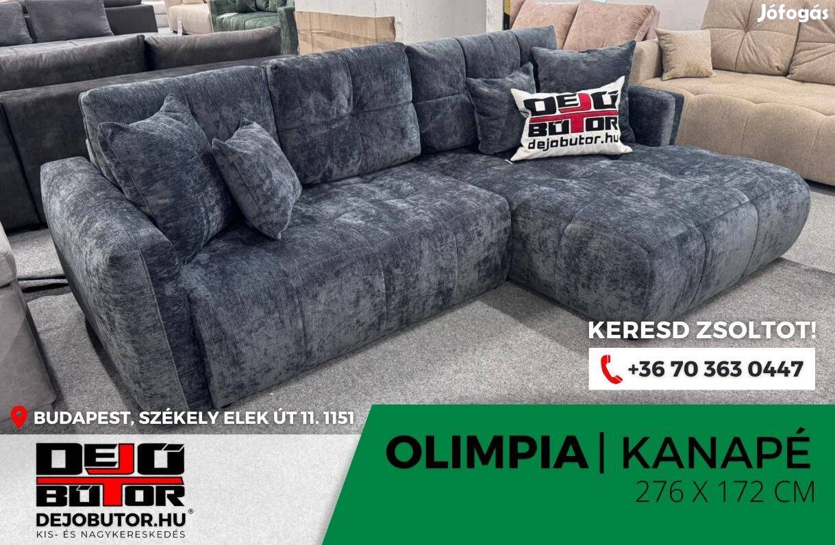 Olimpia párnás rugós kanapé ülőgarnitúra 276x172 cm bútor