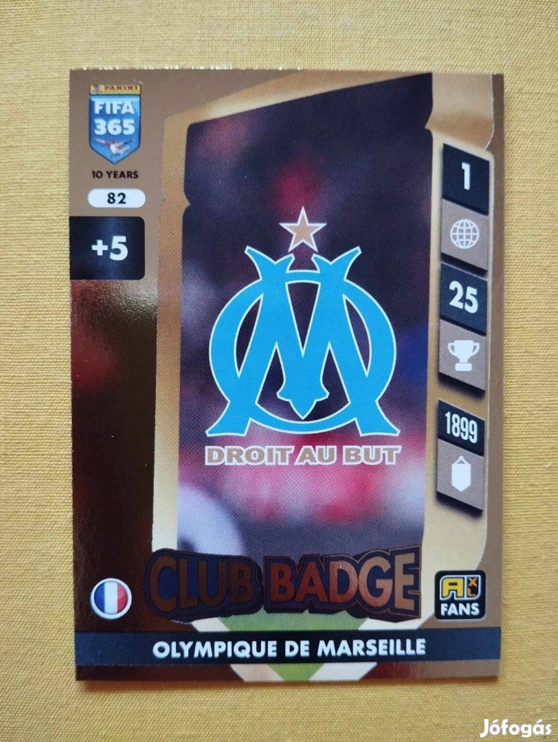 Olimpique Marseille FIFA 365 2025 Club badge csapatcímer focis kártya