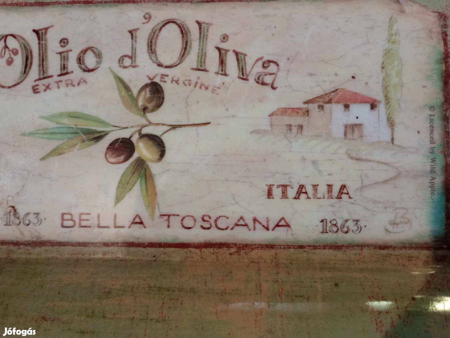 Olio d Oliva Italia Bella Toscana Tálca