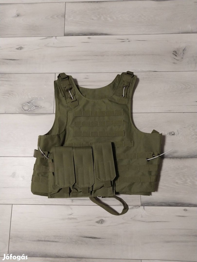 Olive taktikai mellény, plate carrier 