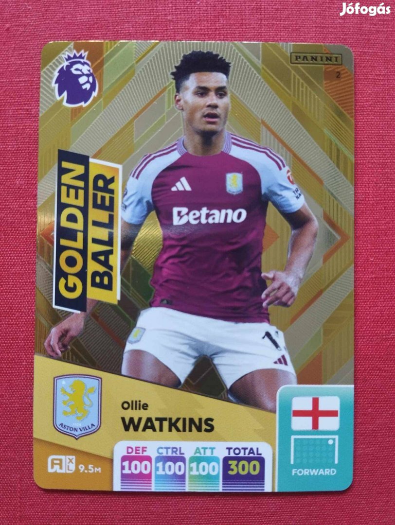 Ollie Watkins (Aston Villa) FIFA 365 2025 Golden Baller focis kártya