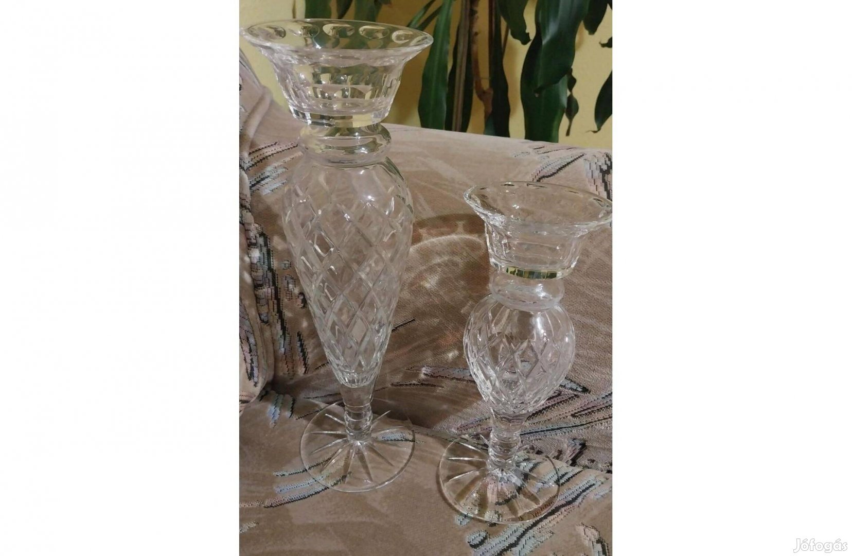 Ólomkristály gyertyatartók