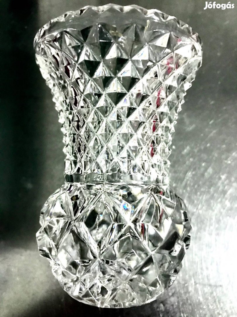 Ólomkristály ibolya váza