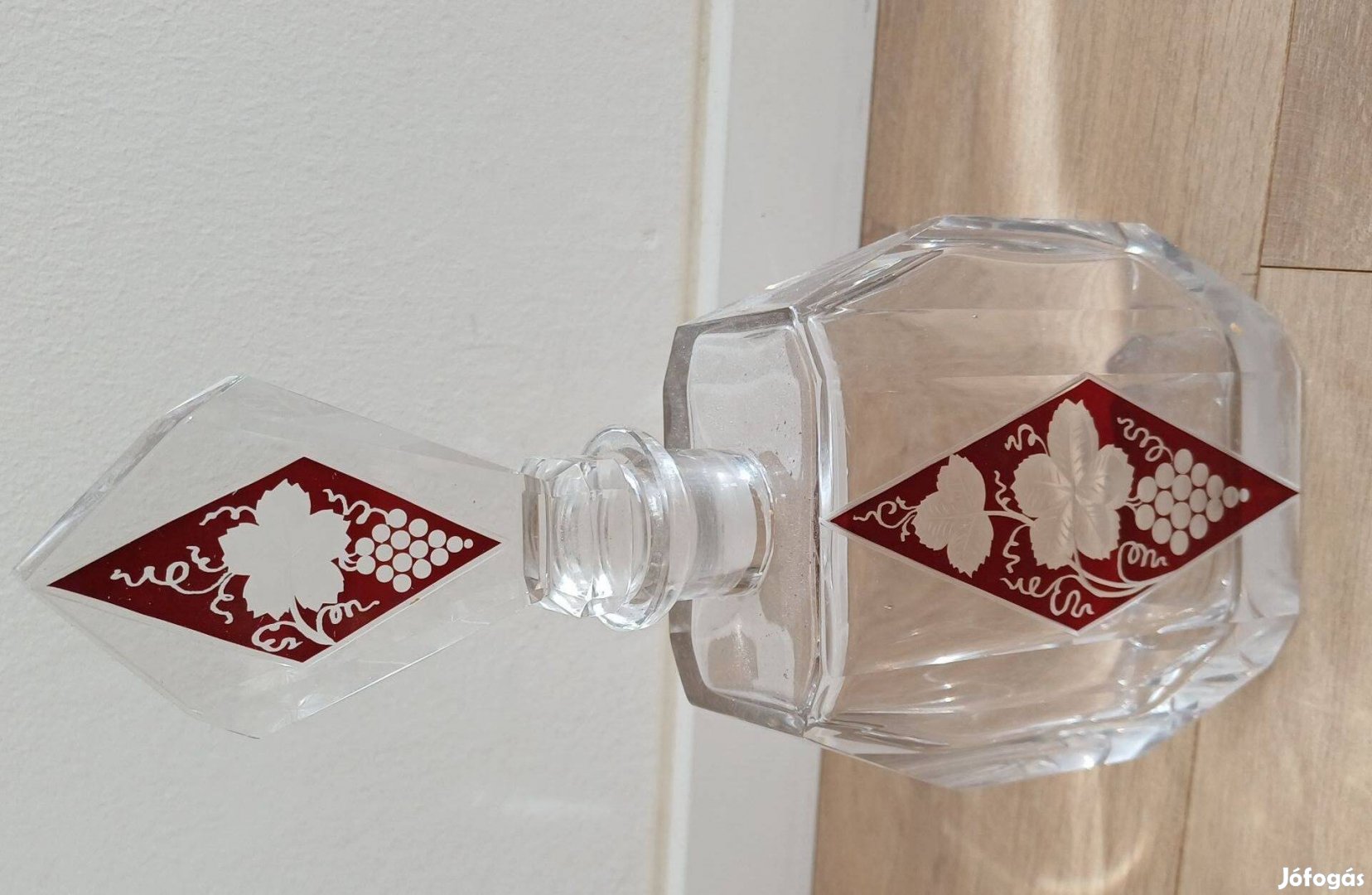 Ólomkristály likőrös üveg