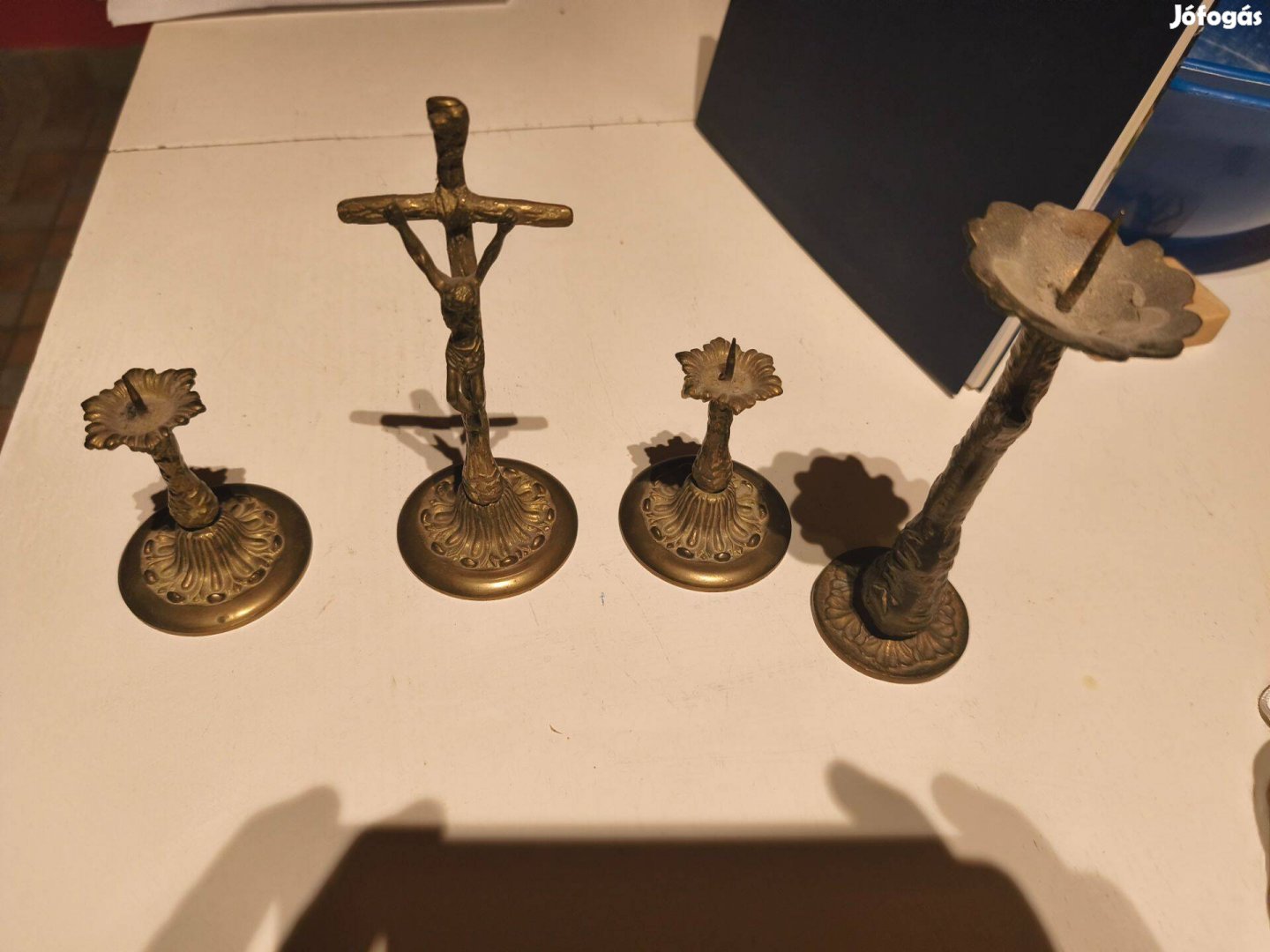 Oltárszett tömör rézből