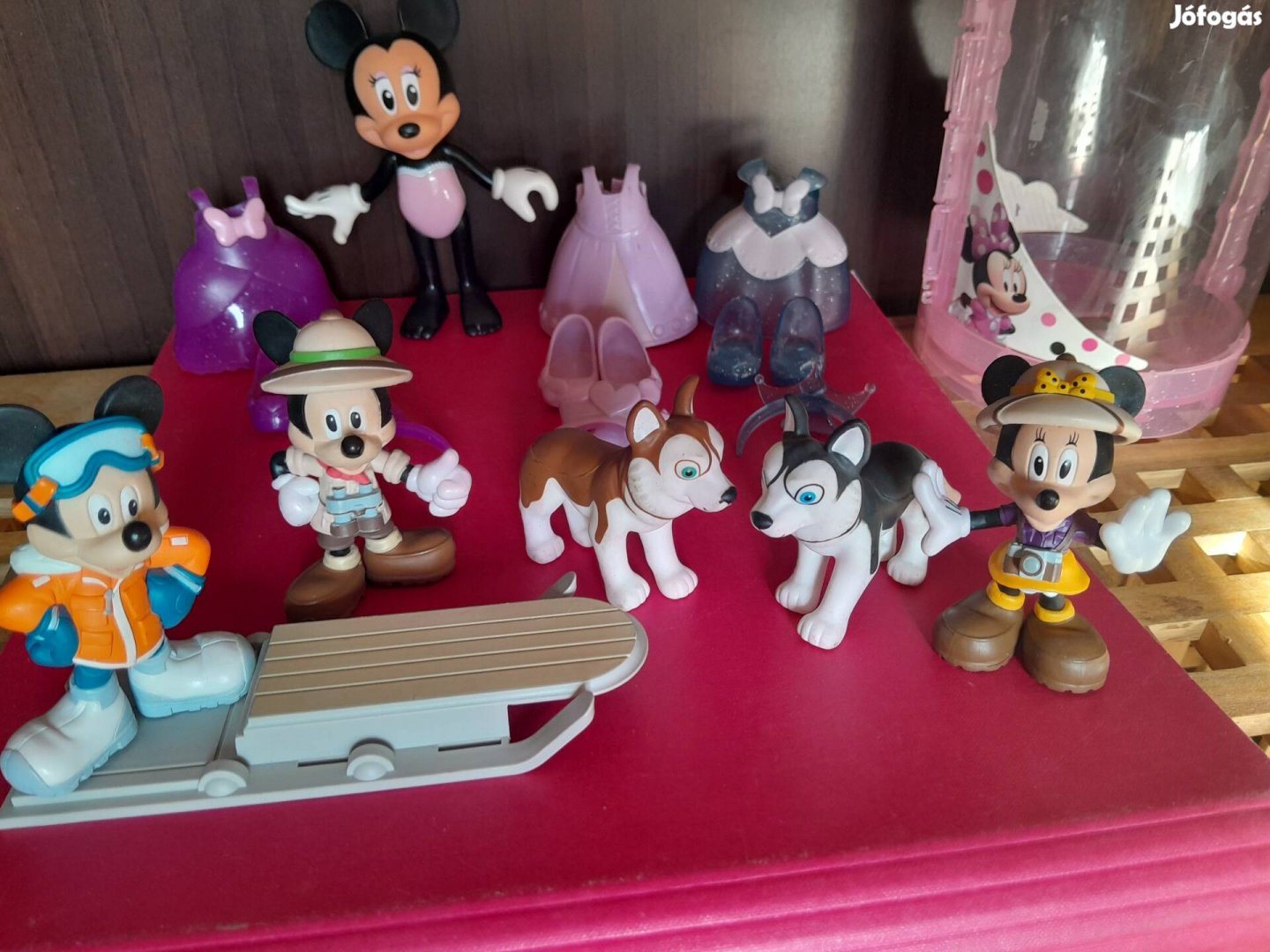 Öltöztethető Minnie egér figura és Mickey Mouse figurák együtt 