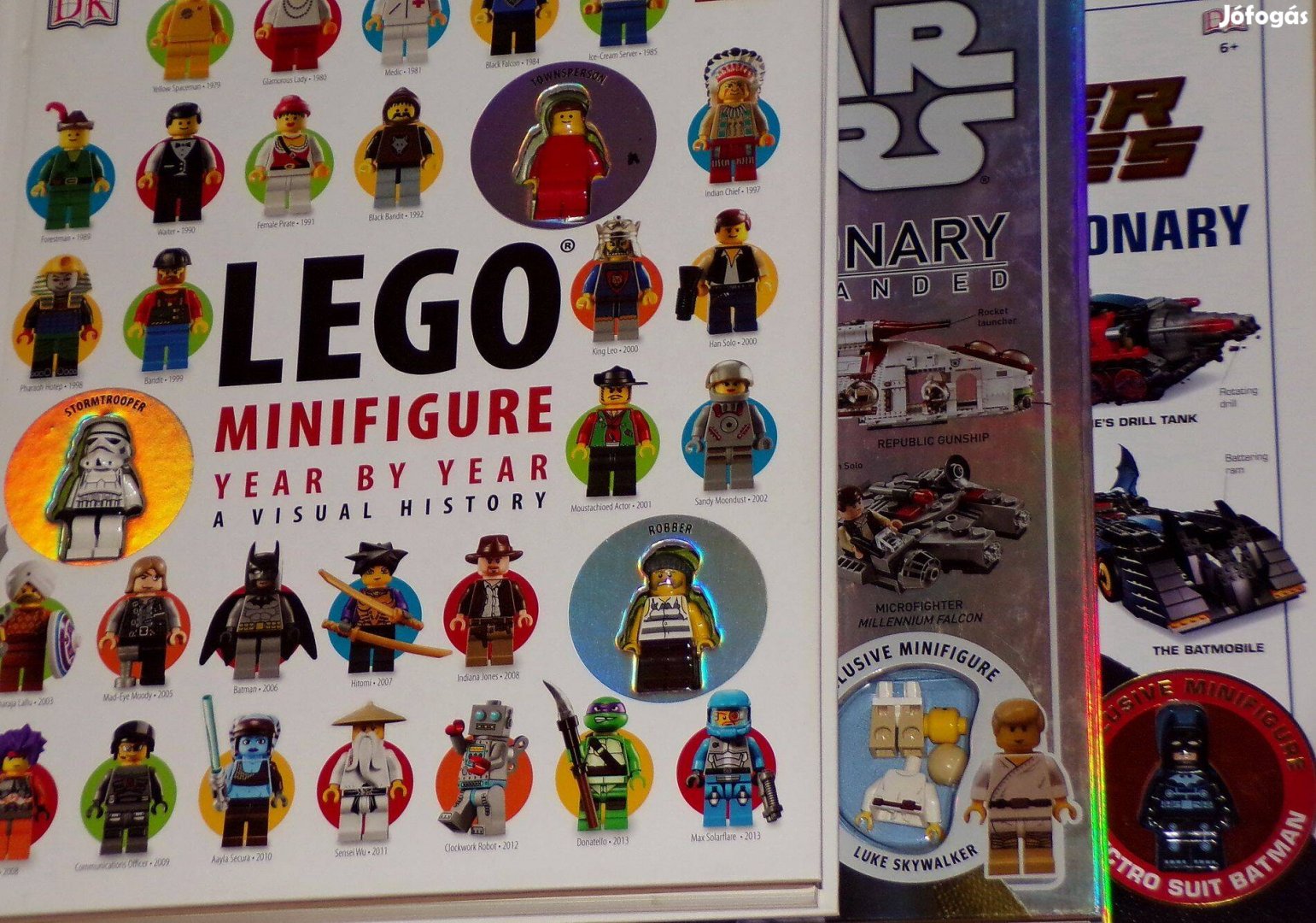 Olvasatlan Lego könyvek bontatlan figurákkal