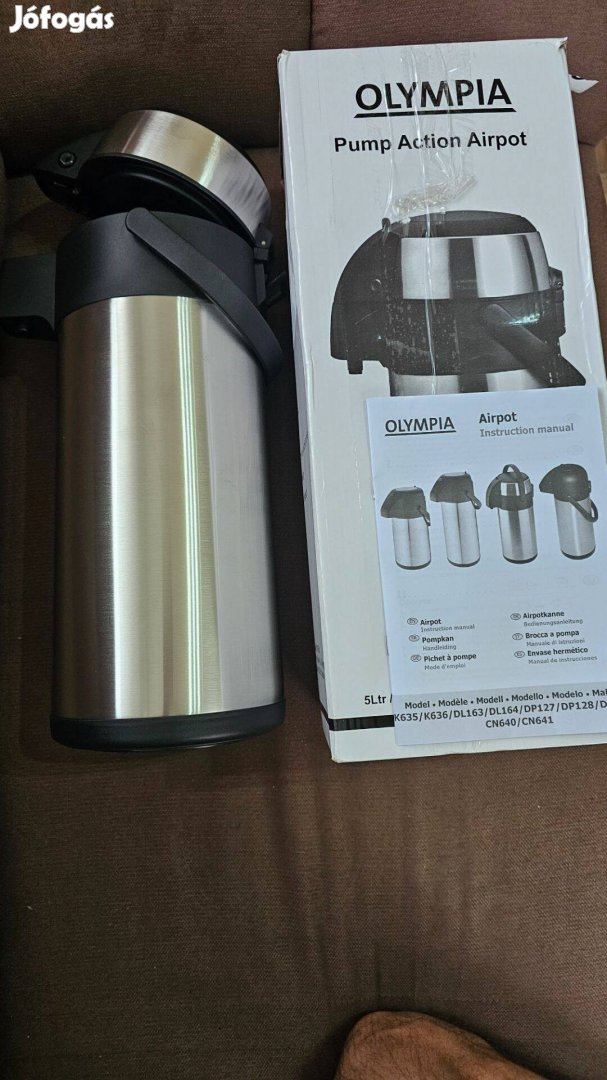 Olympia pumpás termosz 5 literes