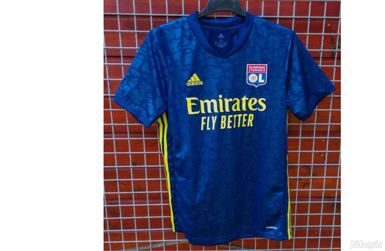 Olympique Lyon eredeti adidas kék 2020-21-es mez (M)
