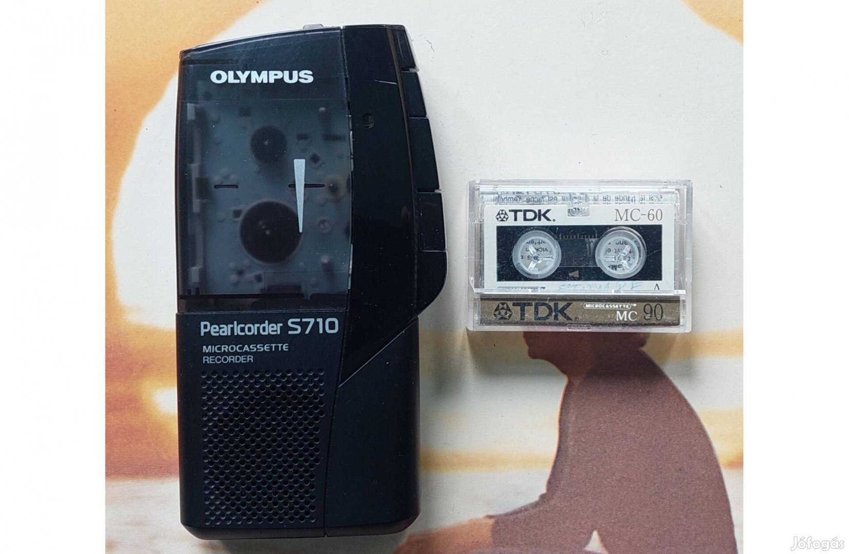 Olympus Pearlcorder S710 Diktafon Walkman Mini Kazettás