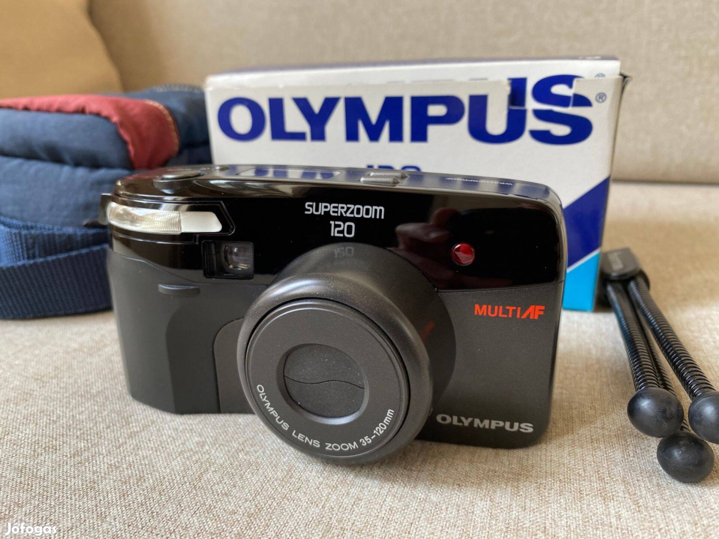 Olympus Superzoom 120 fényképezőgép, filmes, dobozos