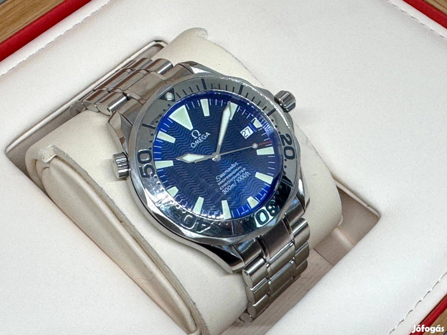 Omega Seamaster 300M Electric Blue 41 szervizelve garanciálisan Lgsw