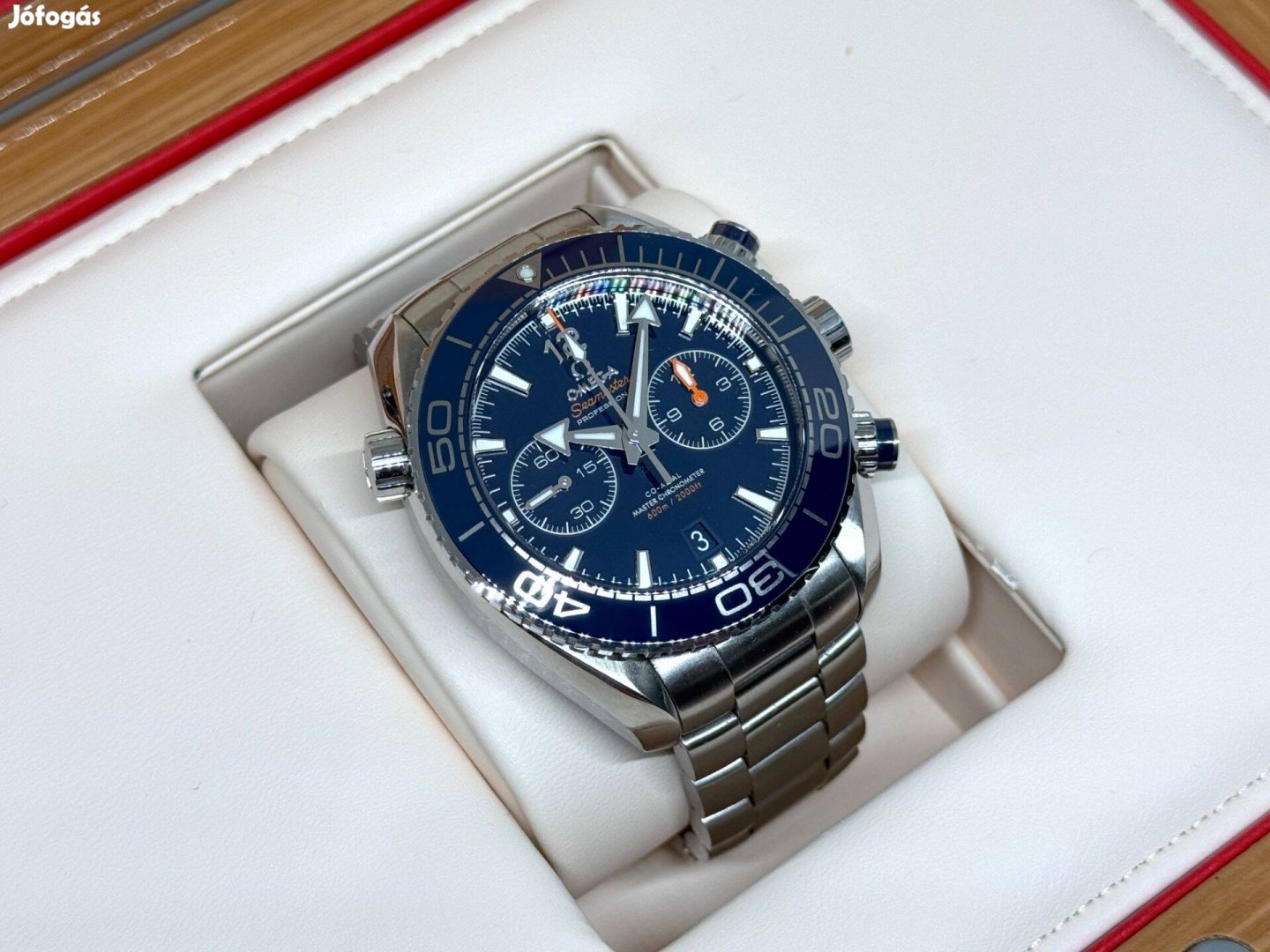 Omega Seamaster Planet Ocean 600M Master Chrono 45 kék színben Lgsw