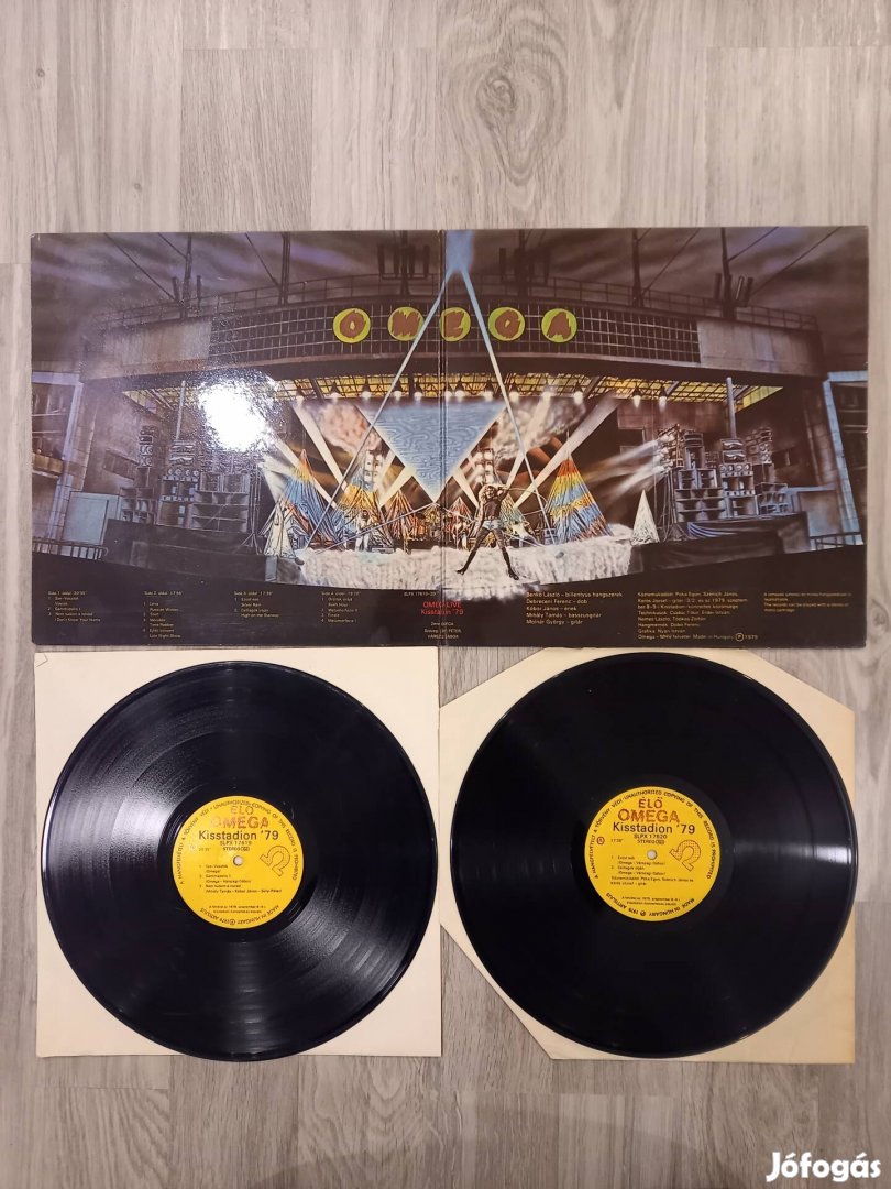 Omega dupla bakelit lemez
