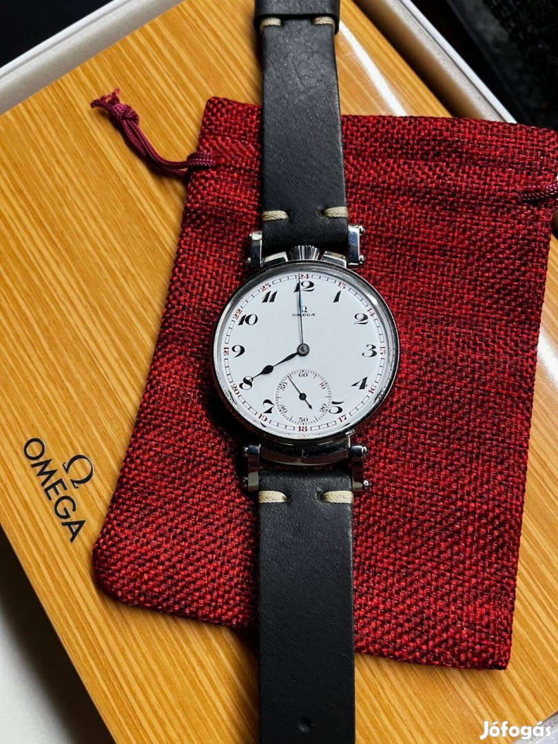 Omega zsebóra beépítés üveg hátlappal 1931-ből
