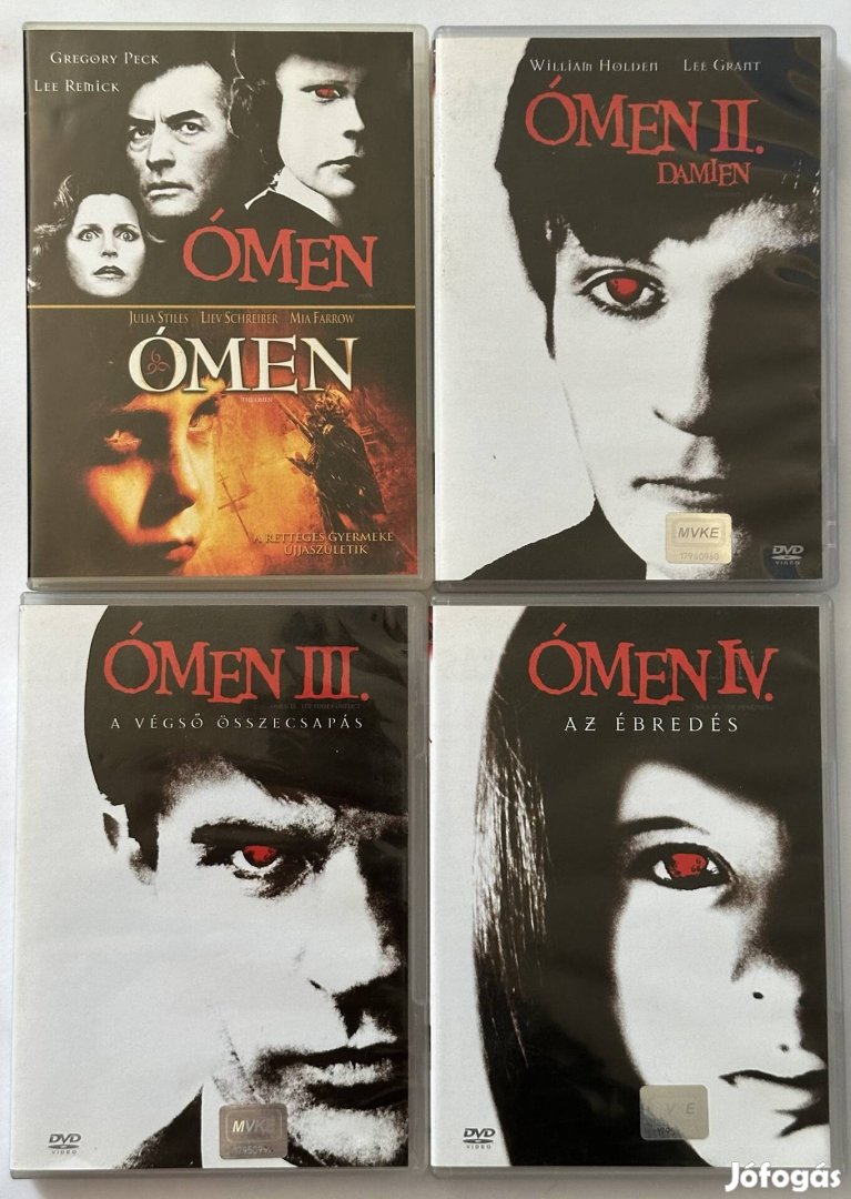 Ómen összes része és a remake (5lemezes) dvd