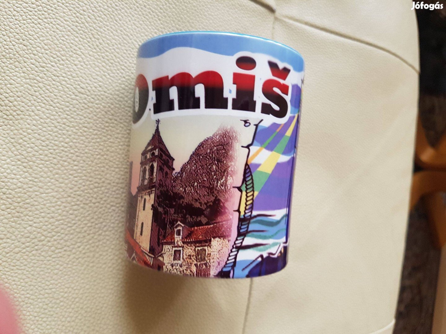 Omis város pohár bögre Horvátország egyik legszebb területéről
