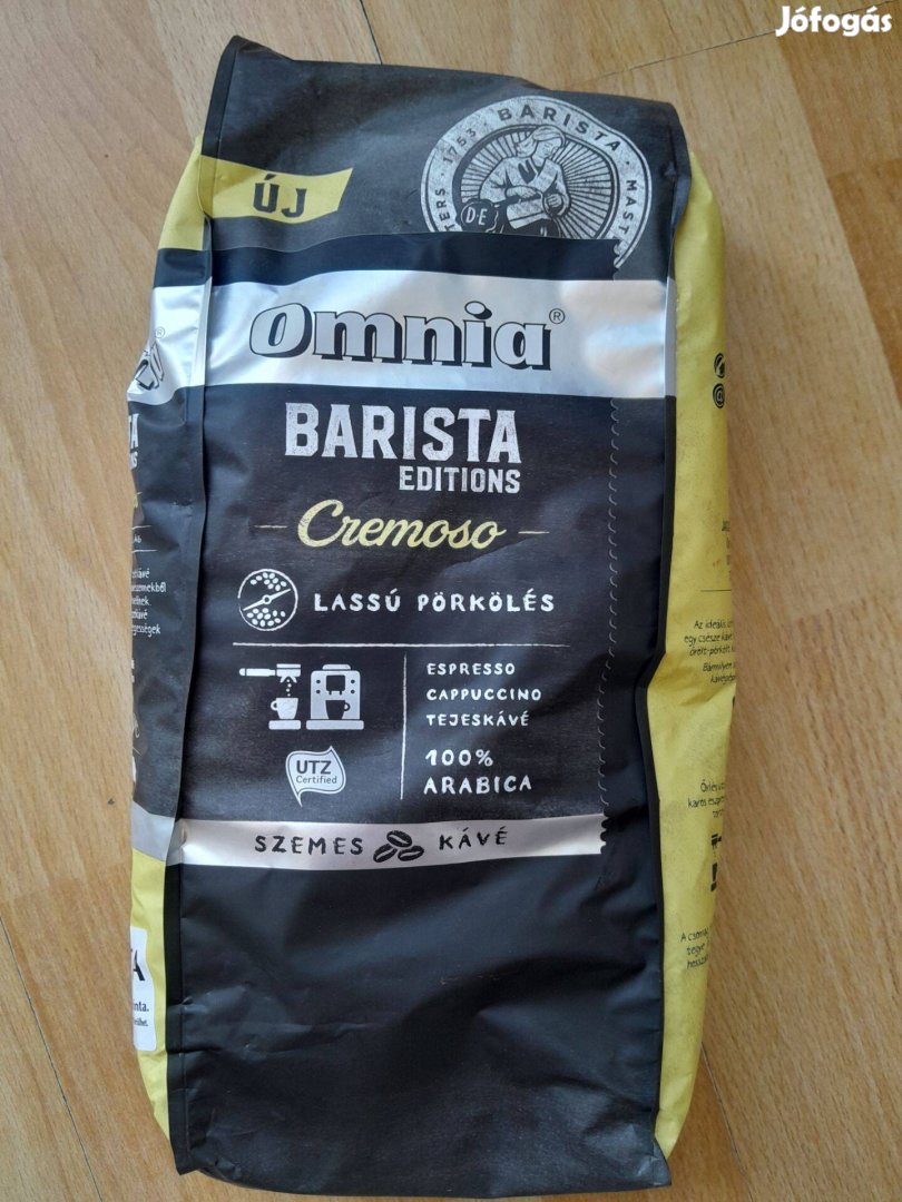 Omnia barista szemes kávé új