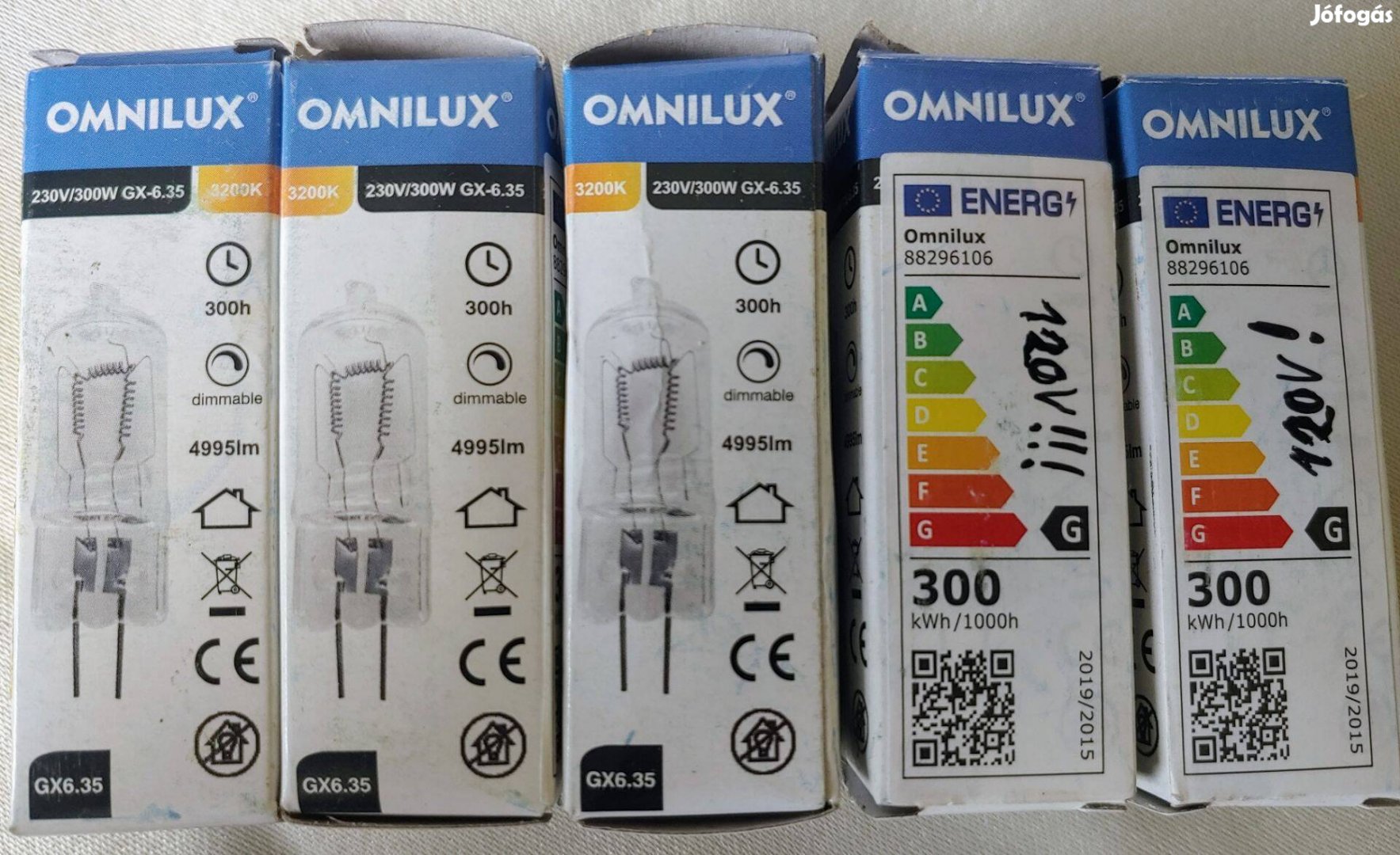 Omnilux izzó 230V / 120V 300W Gx-6.35