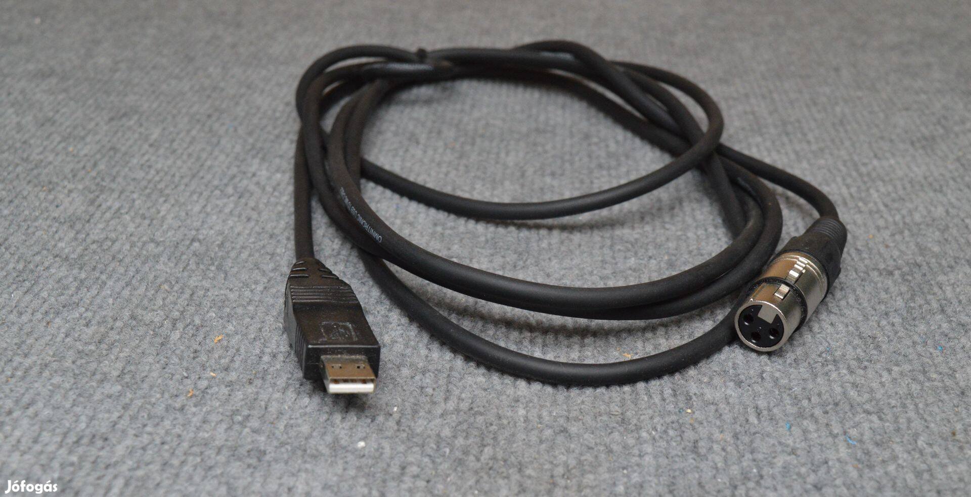 Omnitronic USB XLR mikrofon kábel eladó