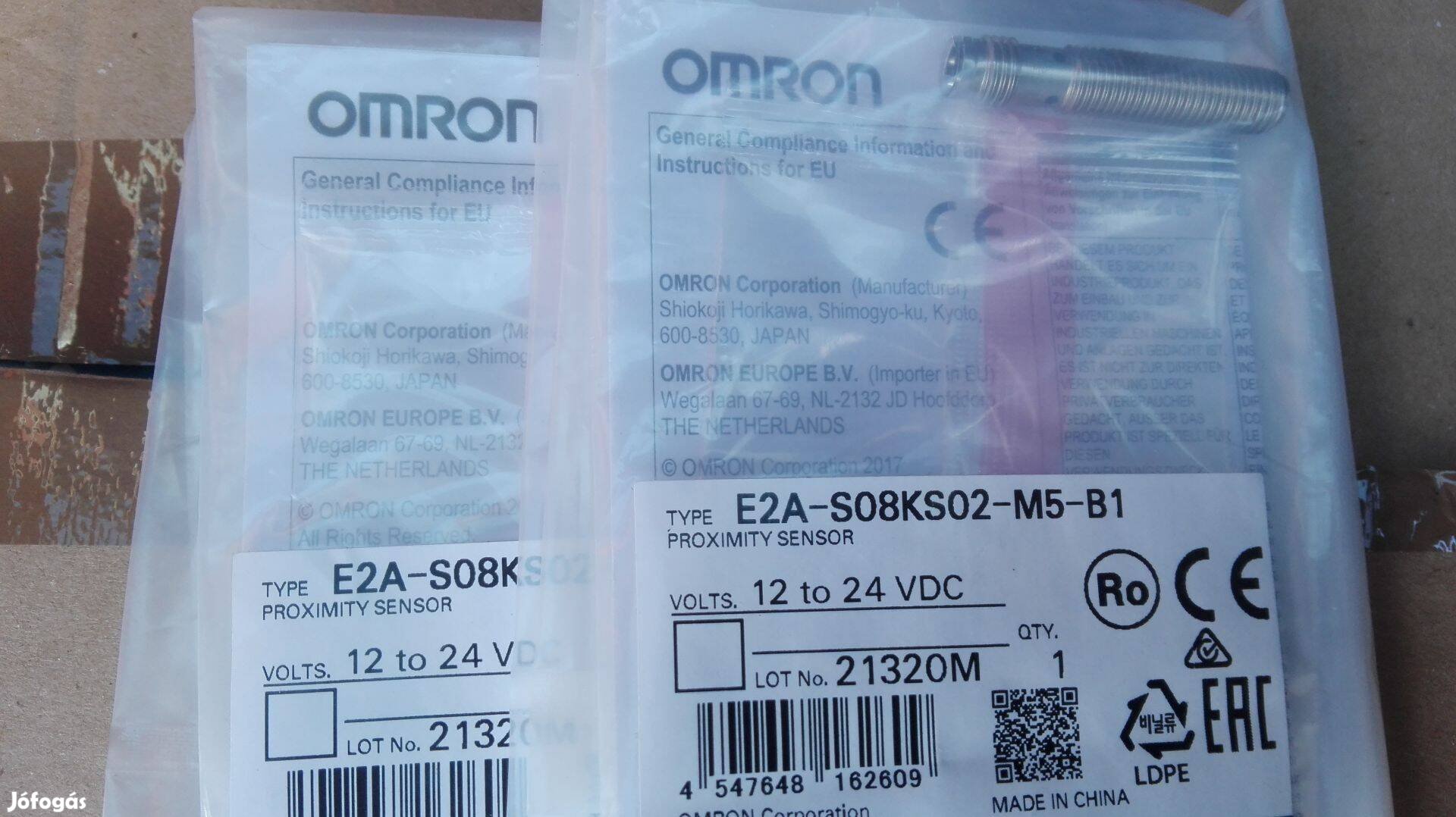 Omron E2A-SO8KS02-M5-B1 Közelítés kapcsoló 2 db