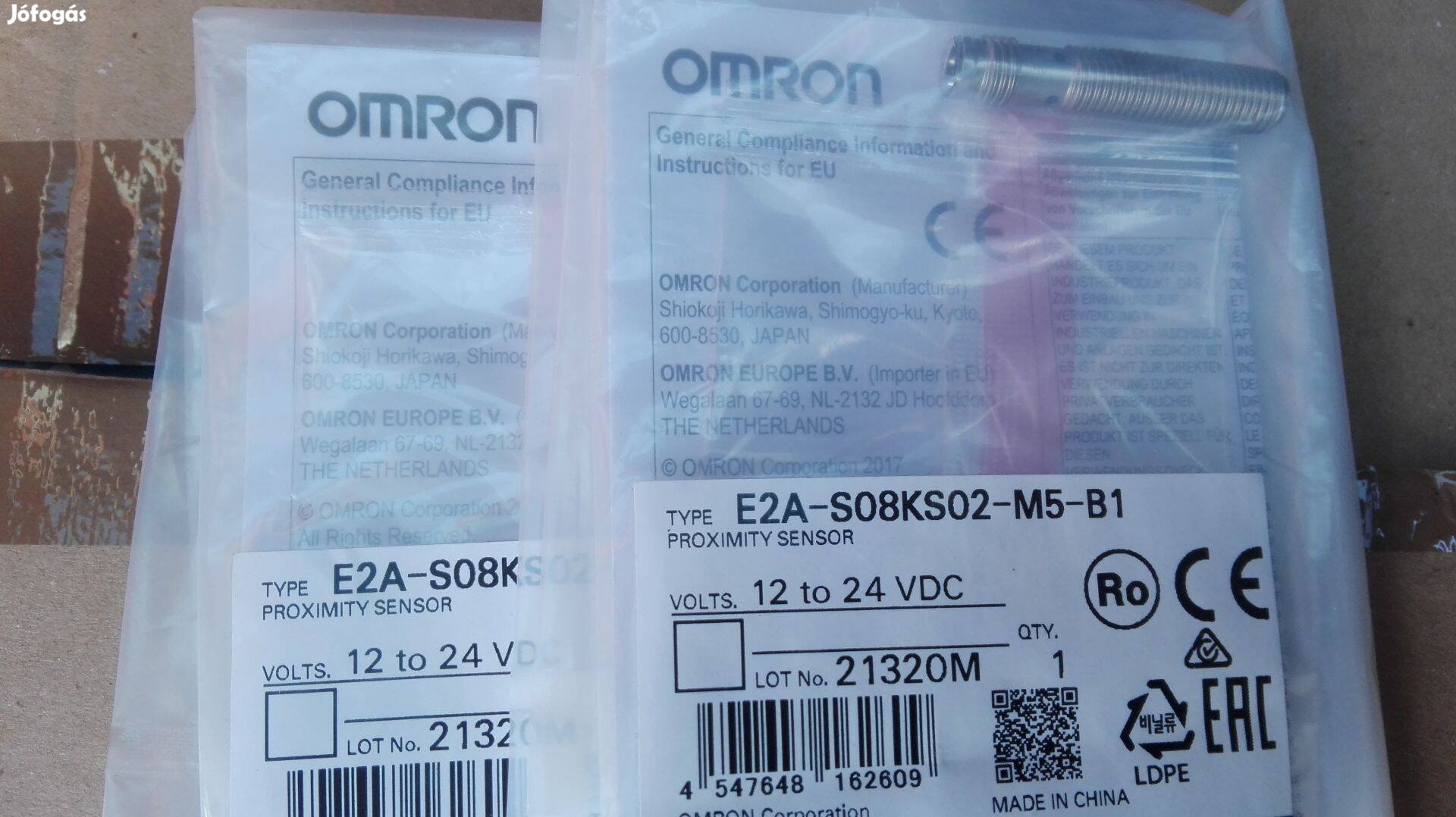 Omron E2A-SO8KS02-M5-B1 közelítés kapcsoló 2 db