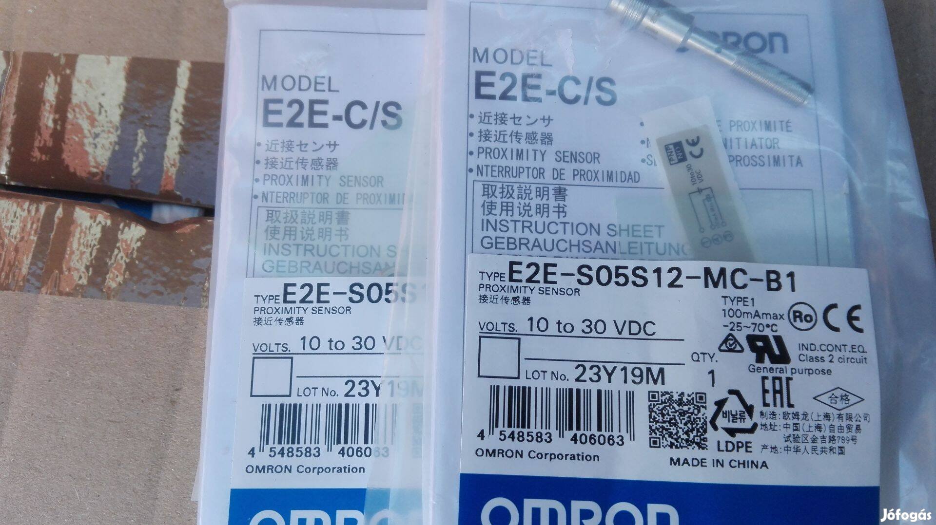 Omron E2E-SO5S12-MC-B1 közelítés kapcsoló 2 db