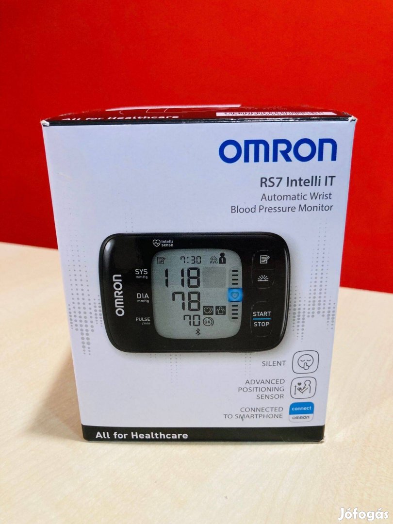 Omron RS7 Intelli IT vérnyomásmérő (Új!)