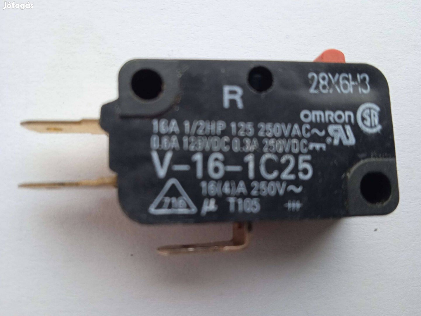 Omron mikrokapcsoló , 16 A , 250 V , új , 28x15x10mm