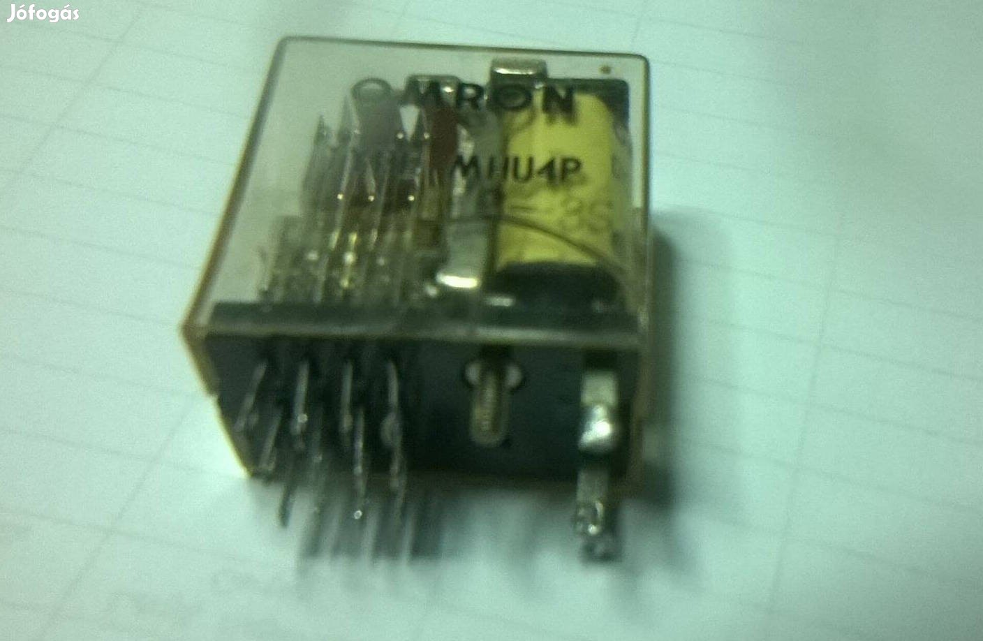 Omron relé , Mhu-4P , DC 12 V , 5 A , aranyozott érintkezők