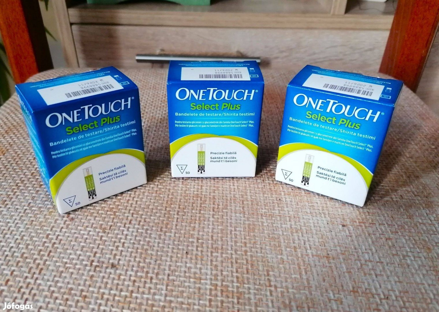 One Touch Select Plus vércukormérő tesztcsík