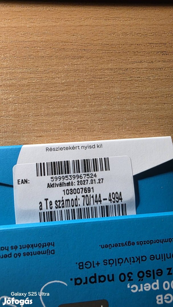 One könyű telefonszám 144.4994.