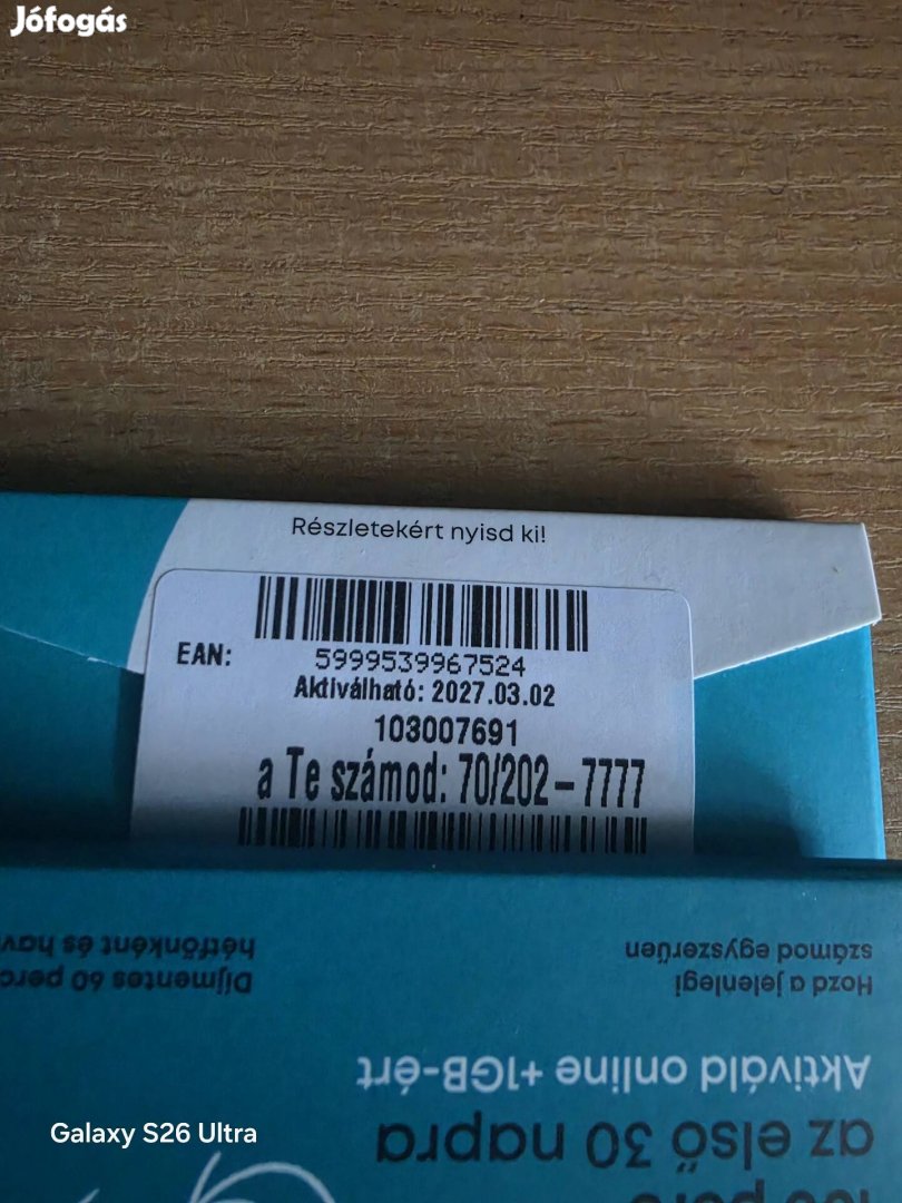 One könyű telefonszám 202.7777.