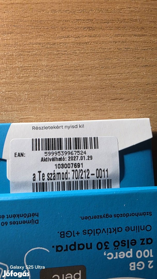 One könyű telefonszám 212.00.11.