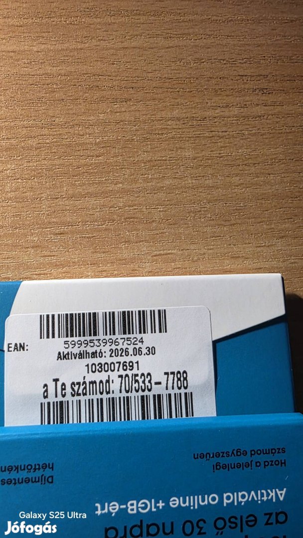 One könyű telefonszám 533.77.88.