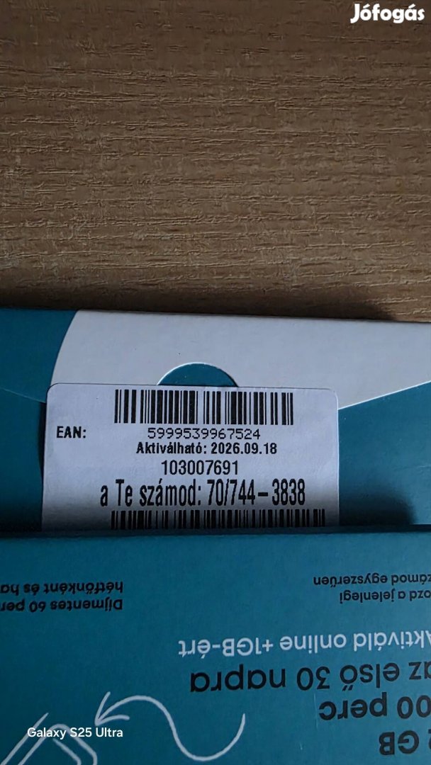 One könyű telefonszám 744.38.38.