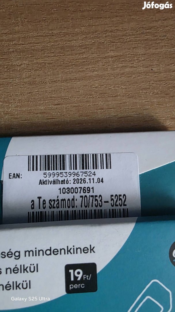 One könyű telefonszám 753.52.52.