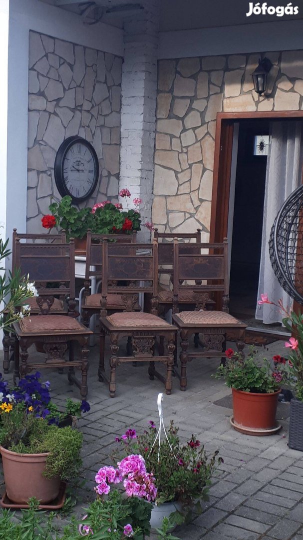 Ónémet étkezőszék, antik, régi székek