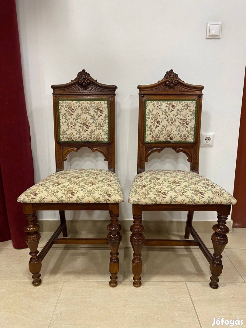 Ónémet támlás szék 2 db