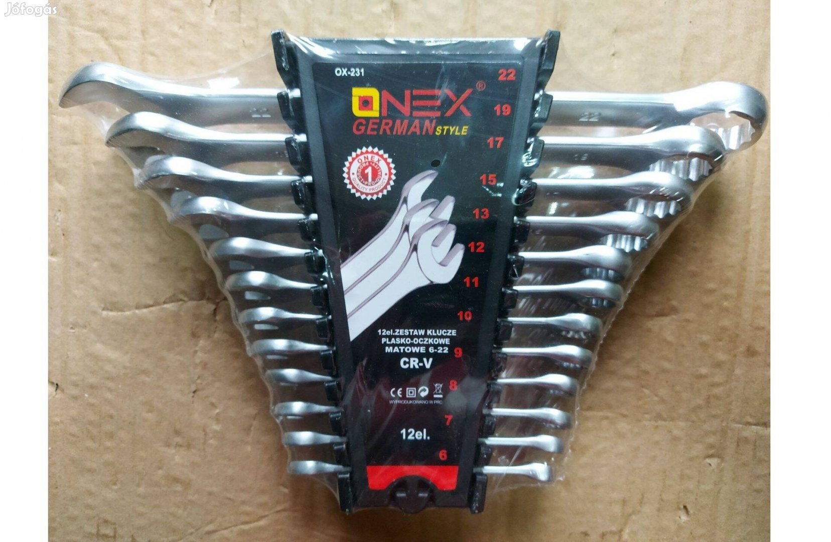 Onex csillag-villás szett 12db-os 6-22mm-ig Profi minőség!!!