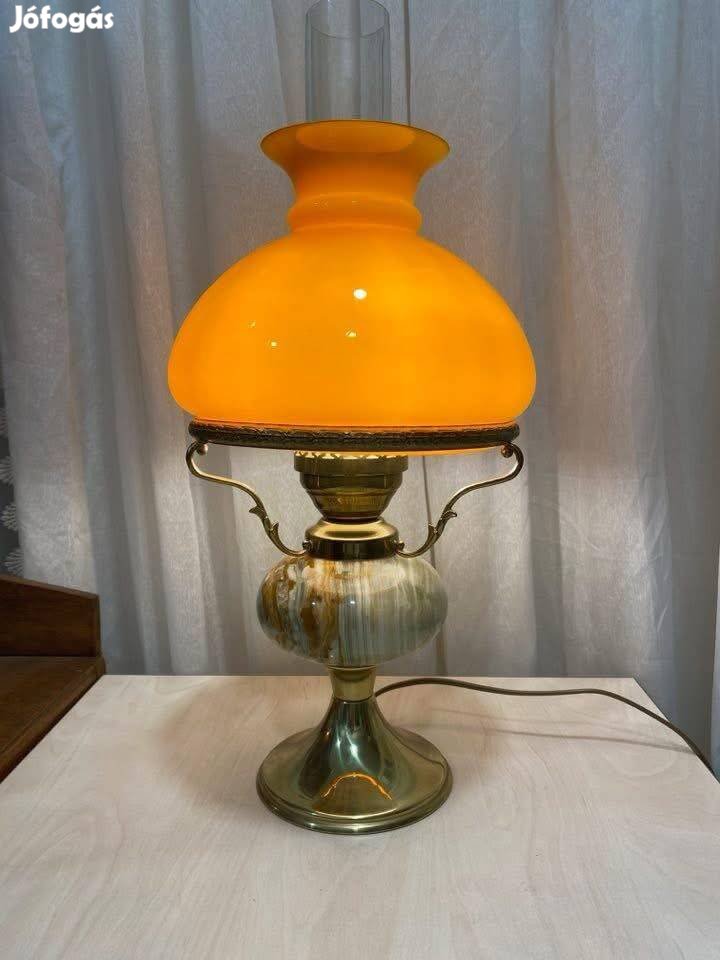 Ónix elektromos asztali lüszter lámpa