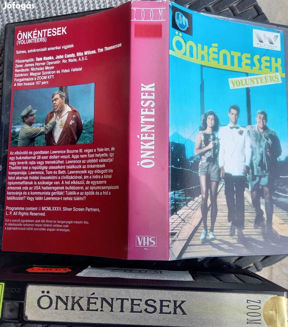 Önkéntesek - Tom Hanks - zoom vhs