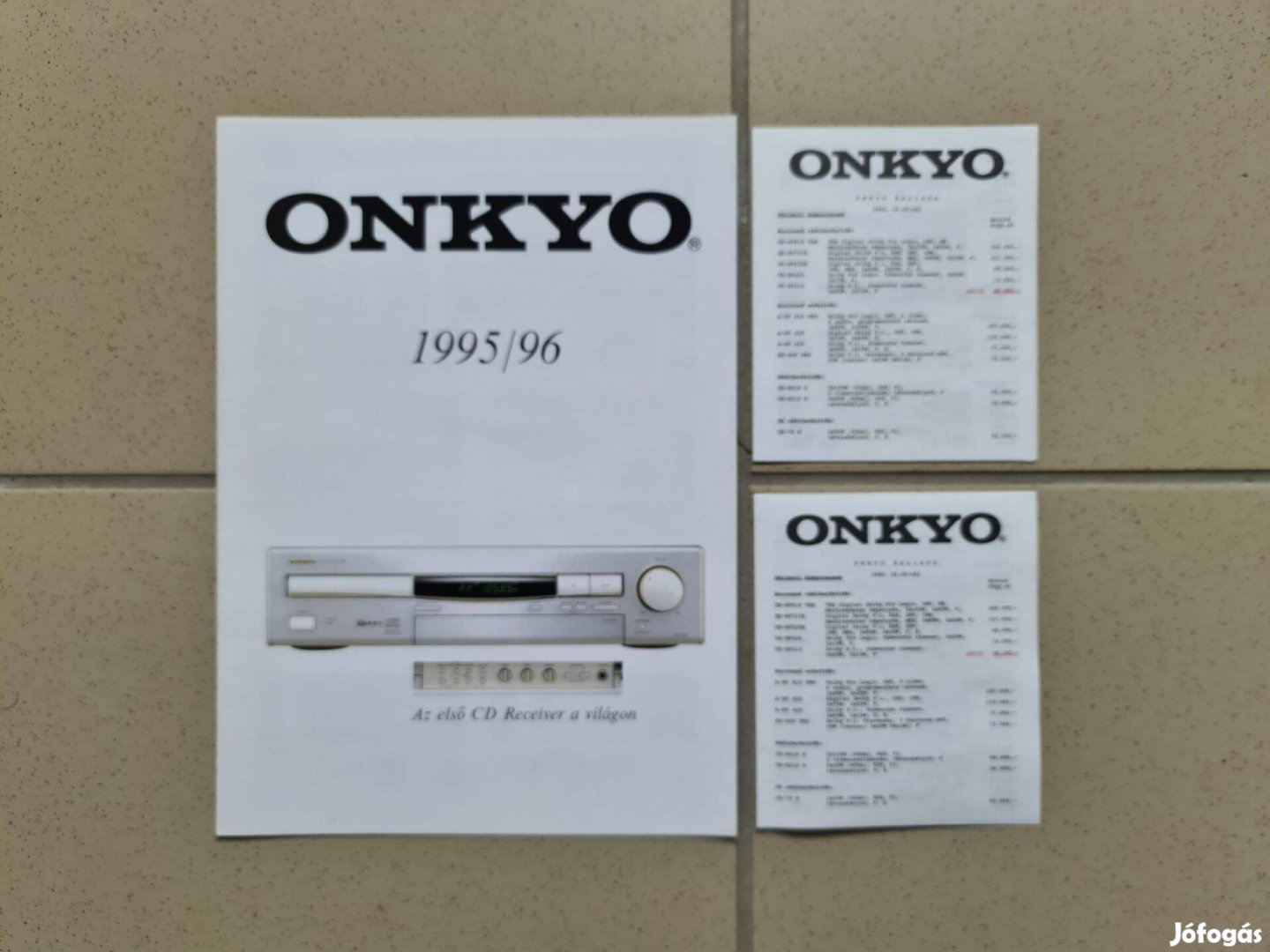 Onkyo 1995, 96 katalógus ritkaság