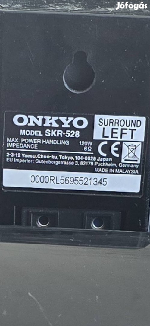 Onkyo 5.1 hangfalszett aktív mélyládával