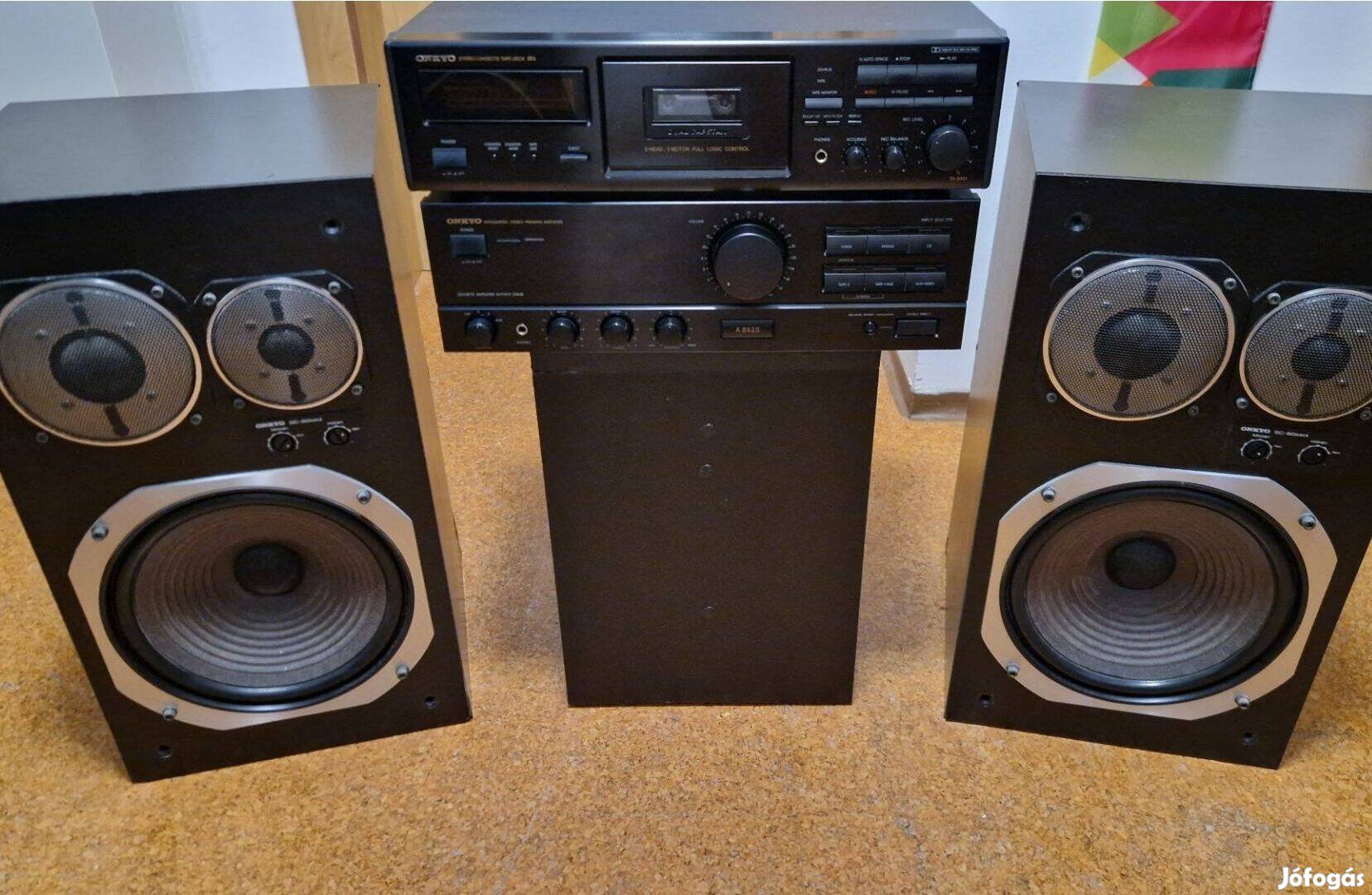 Onkyo A8620 erősítő + Onkyo SC60 Mkii hangfal, TA 2051 deckkel