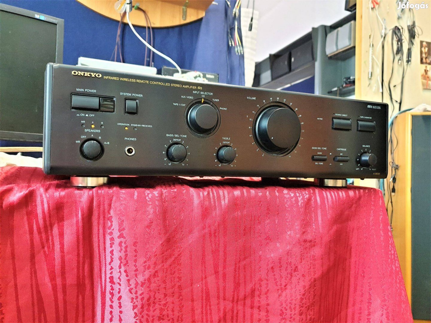 Onkyo A8830 Audiophile Erősítő MC+MM Phono+Táv